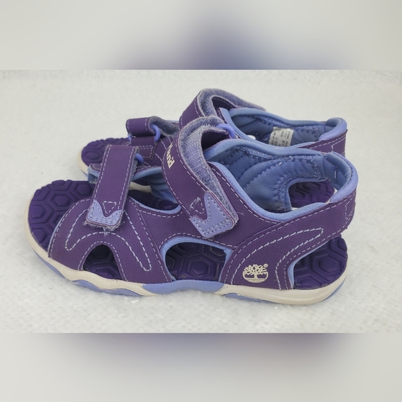 Timberland Girls Purple beach water Sandals sz 11 - Picture 2 of 8